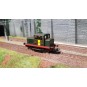 MB-091S-Ree Modeles MB 091S Moyse 32 TDE Industrial Locomotive, Green, Yellow Door, No Headlights, Sound - MB-091S