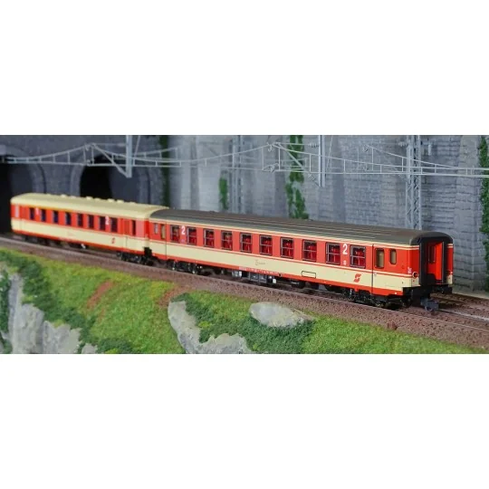 Roco_6200079-Roco 6200079 Set of 2 Arlberg-Express passenger cars, ÖBB