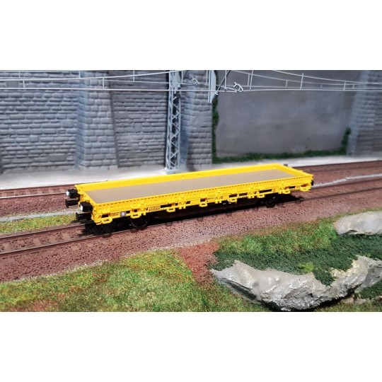 Vie_2315-Viessmann 2315 Wagon plat jaune à essieux, motorisé et sonorisé