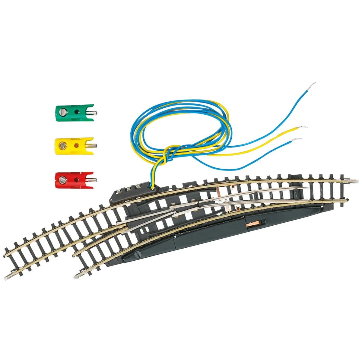 Marklin 8568 Left-hand curved electric turnout R 195mm 30 degrees, ...