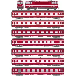 Ree Modeles CM016 Le Capitole Train Set, BB 9281 Electric Locomotiv...