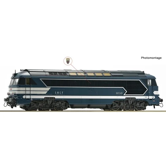 Roco_7300072-Roco 7300072 SNCF 68540 Diesel Locomotive, Blue Livery