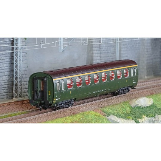 VB-496-Ree Modeles VB496 Lightweight "Sausage" Car, State, A8, Green 306, Era III, Illuminated