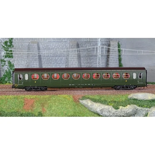 VB-498-Ree Modeles VB498 Lightweight "Sausage" Car, State, B10, Green 306, Era III, Illuminated