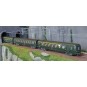 VB-499-Ree Modeles VB499 Set of 3 lightweight "Sausage" coaches, ETAT, A8/B10/A6d, green 301, ep. IV, illuminated