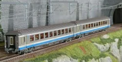 LS Models 41217 Set de 2 voitures VTU, B10tux / B10tux, livrée TER Rhône-Alpes, SNCF, logo Casquette, éclairées Ls models LSM_41