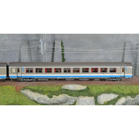 LSM_41217-LS Models 41217 Set de 2 voitures VTU, B10tux / B10tux, livrée TER Rhône-Alpes, SNCF, logo Casquette, éclairées