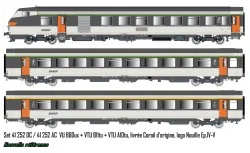 LS Models 41252DC Set of 3 original Corail coaches (VU + VTU), driv...
