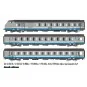 LSM_41253DC-Set de 3 voitures VU + VTU LS Models, 41253DC, voiture pilote B6, SNCF, TER Rhône-Alpes, logo Casquette, éclairage
