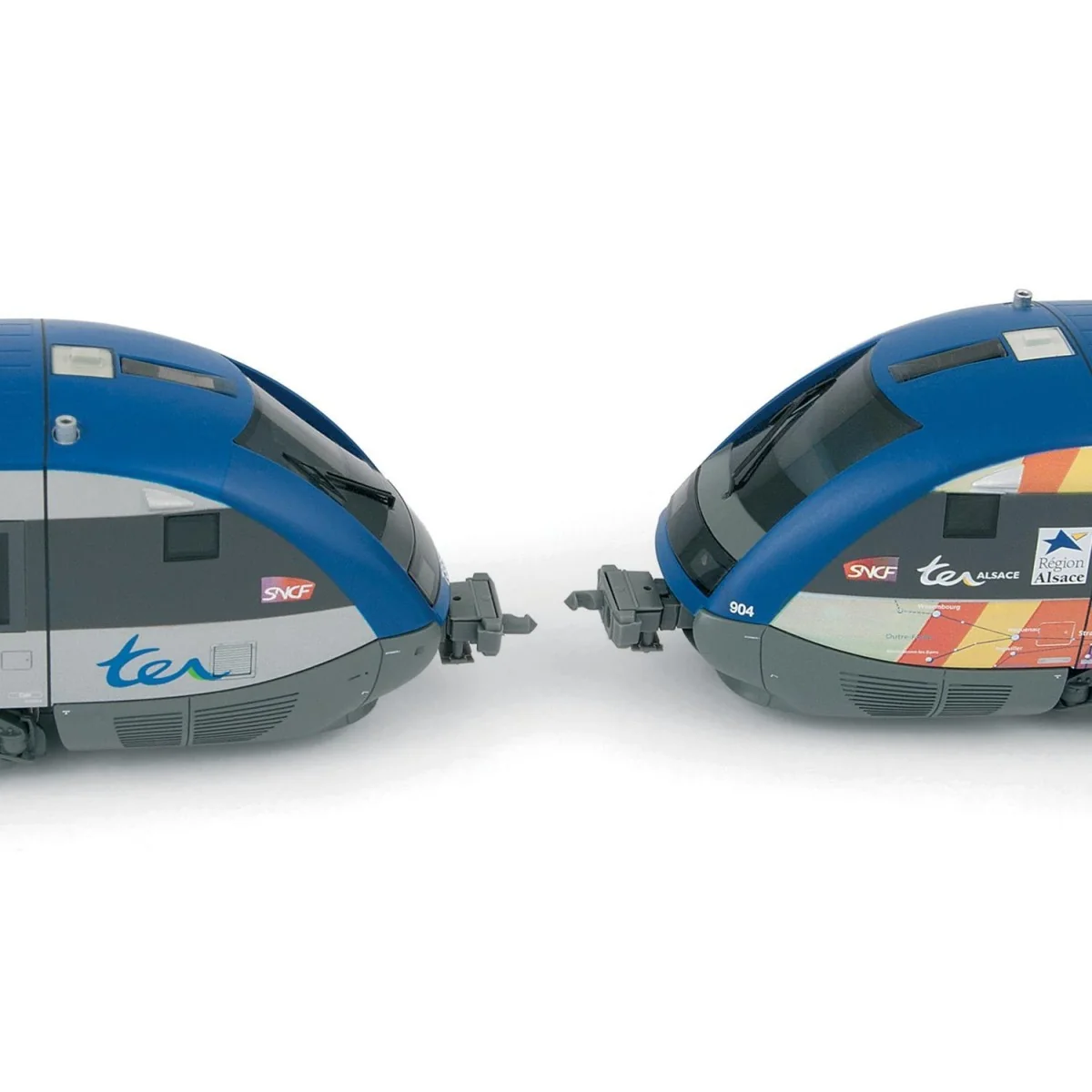 Hornby HC8040 Set of 4 functional Scharfenberg couplings (NEM 362 a...