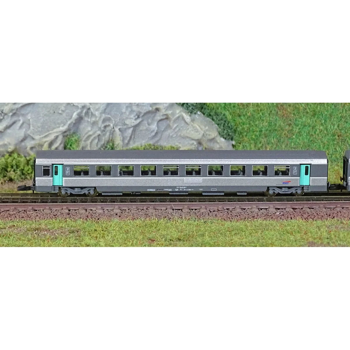 Azar V01-CPP2 Set of 2 Corail Vtu coaches, 2nd class, SNCF, Casquet...