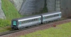 Azar V01-CPP2 Set de 2 voitures Corail Vtu, 2ème classe, SNCF, logo Casquette, Z 1/220 AZAR Models AZAR_V01-CPP2 - 1