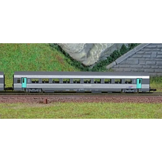 AZAR_V01-CPP2-Azar V01-CPP2 Set of 2 Corail Vtu coaches, 2nd class, SNCF, Casquette logo, Z 1/220