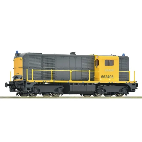 Roco_7310006-Roco 7310006 Locomotive diesel BB 62405, SNCF, livrée jaune/gris, logo Nouille, digital sonore