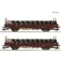 Roco 6600119 Set of 2 wagons with swiveling stanchions, type Ks, SN... Roco_6600119-Roco 6600119 Set of 2 wagons with swiveling stanchions, type Ks, SNCF, loaded with reels