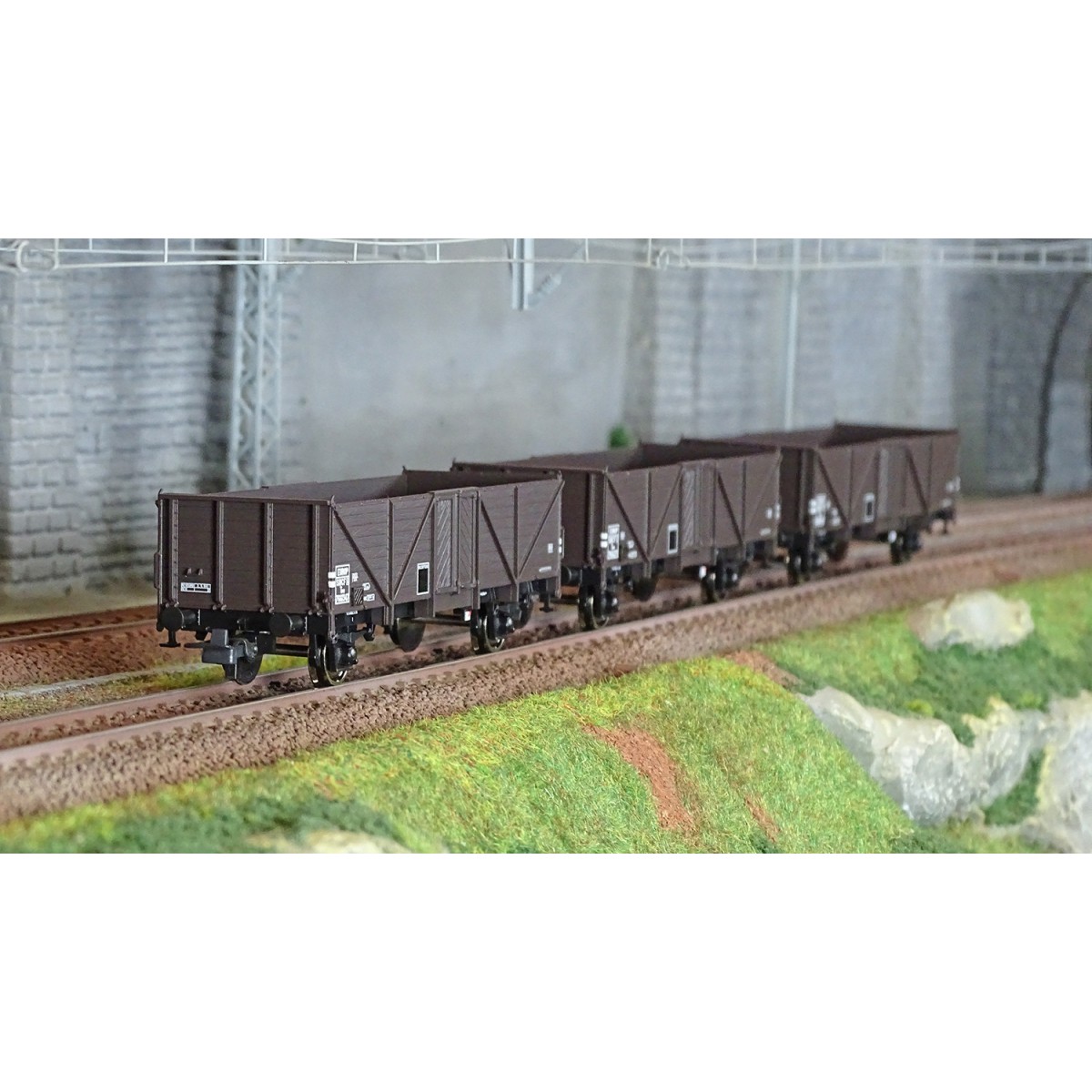 Roco 6600141 Set of 3 open wagons, Tow type "Klagenfurt", SNCF - Ro...
