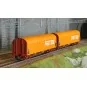 Roco 6600161 Set of 2 sliding tarpaulin bogie wagons, Rilns type, S... Roco_6600161-Roco 6600161 Set of 2 sliding tarpaulin bogie wagons, Rilns type, SNCF, orange freight