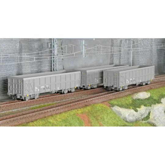 Roco_6600203-Roco 6600203 Set of 3 bogie hopper wagons, Fas type, SNCF