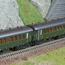 Fleischmann 6260067 Set de 3 voitures voyageurs 1x ABmyf / 2x Bmyf, SNCF, N - 1/160 Fleischmann Fle_6260067 - 1