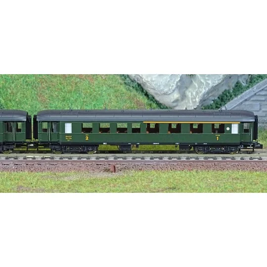 Fle_6260067-Fleischmann 6260067 Set de 3 voitures voyageurs 1x ABmyf / 2x Bmyf, SNCF, N - 1/160