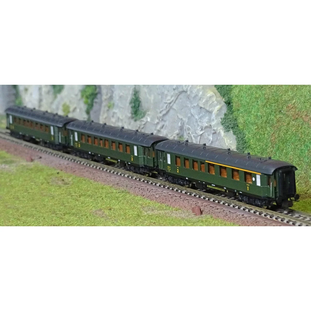 Fleischmann 6260067 Set of 3 passenger cars 1x ABmyf / 2x Bmyf, SNC...