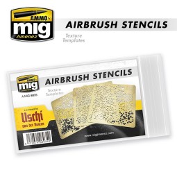 Airbrush Stencils (x3) No. 1 Ammo - A.MIG-8035