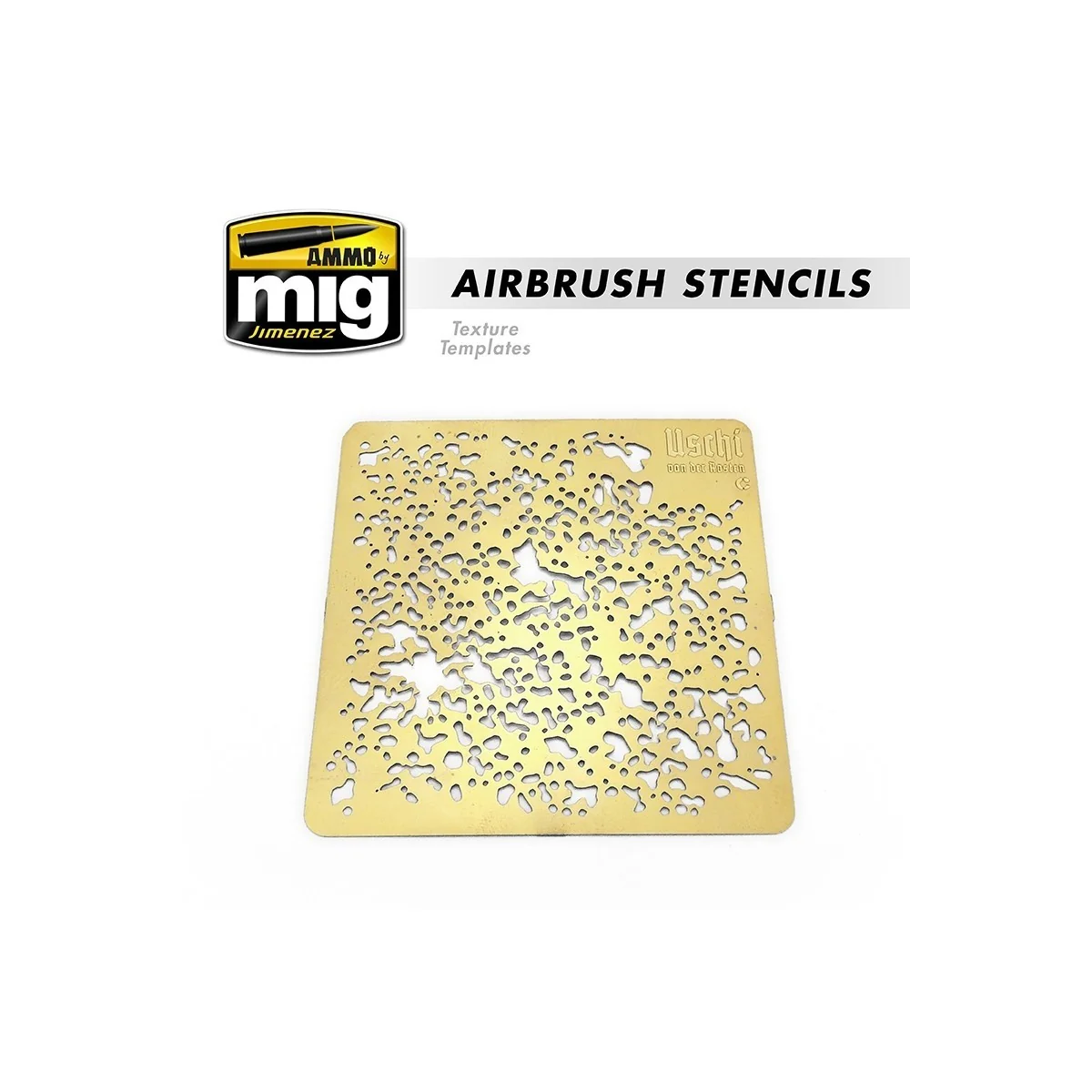 Airbrush Stencils (x3) No. 1 Ammo - A.MIG-8035