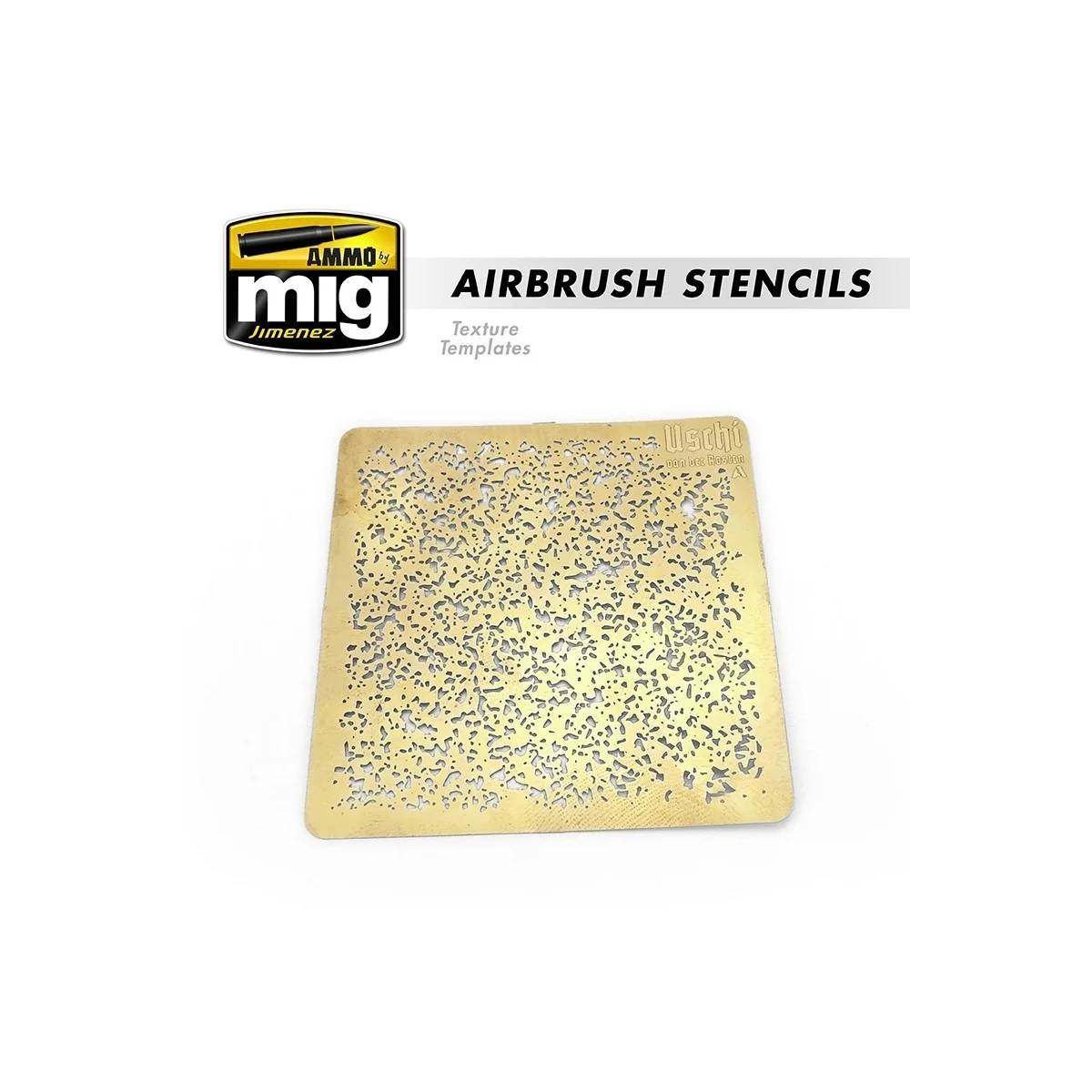 Airbrush Stencils (x3) No. 1 Ammo - A.MIG-8035
