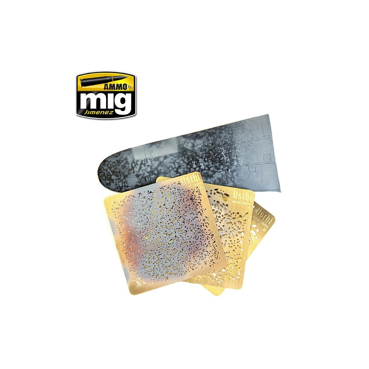 Pochoirs pour aérographe (x3) n°1 Ammo AMMO - MIG Jimenez A.MIG-8035 - 3