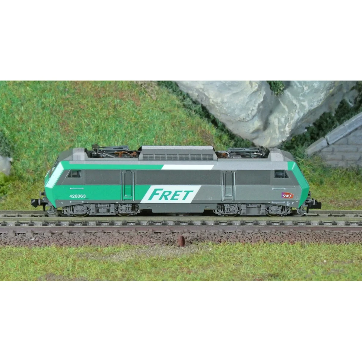 Fleischmann 7560036 Electric locomotive BB 426063, SNCF, FRET, N - ...