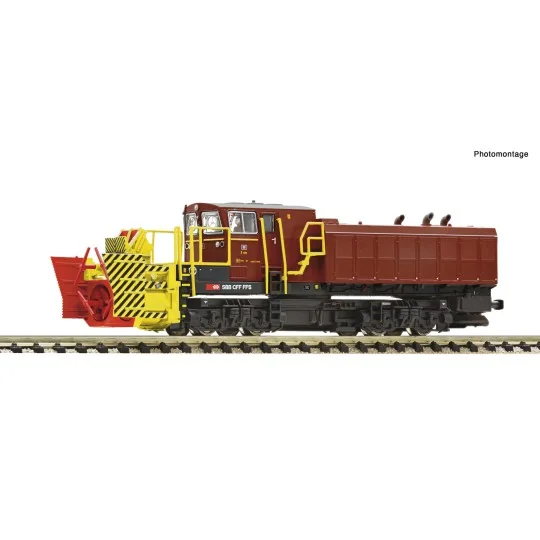 Fle_7370021-Fleischmann 7370021 Beilhack diesel snow plow, SBB, digital sound, N scale