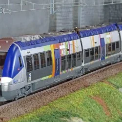 LS Models 10093 Autorail AGC Z 27887, 4 caisses, Bleu / Gris, livrée ALSACE Ls models Lsm_10093 - 1