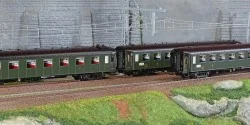 Models Word 1002-2 Set of 3 OCEM RA coaches, A8 + 2x B9, LE MISTRAL...
