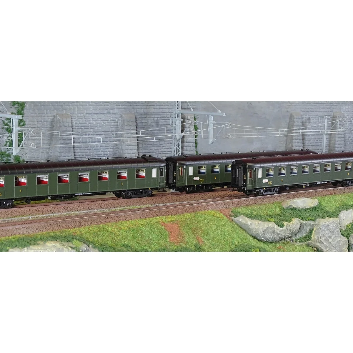 Models Word 1002-2 Set of 3 OCEM RA coaches, A8 + 2x B9, LE MISTRAL...