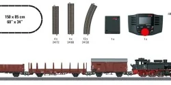 Marklin 29074 DB Class 74 Steam Freight Train Starter Set, Digital ...