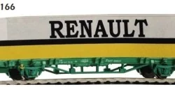 Piko 97166 2-axle flat wagon with 40' Renault container