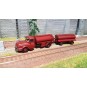 CB-070-Ree Modeles CB 070 Camion Willeme Citerne à vin + remorque rouge
