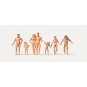 PREISER_0212533-Preiser 0212533 Characters, Nudist Family at the Beach
