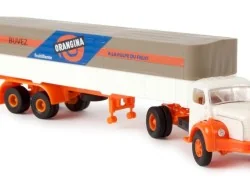 Sai 2571 Berliet TLR8 semi-trailer truck with tarpaulin cover, Oran...