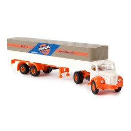 Sai 2571 Berliet TLR8 semi-trailer truck with tarpaulin cover, Oran...