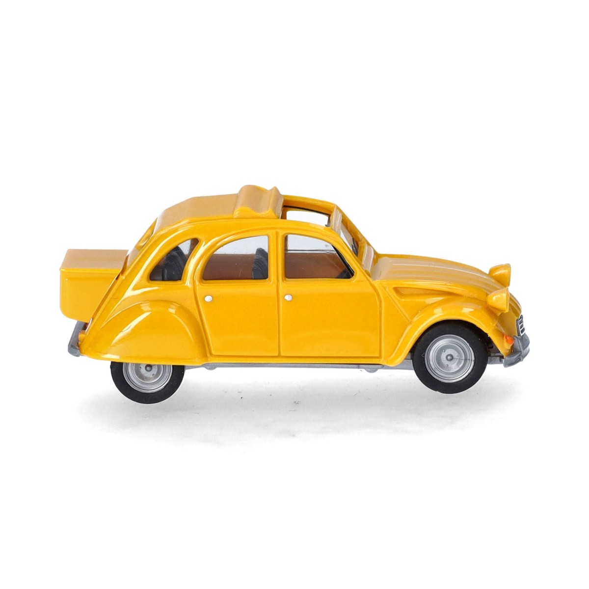 Herpa 027632-006 Voiture 2CV capote ouverte, coffre, jaune mimosa Herpa Herpa_027632-006 - 3