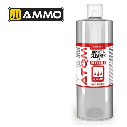 Diluant et nettoyant avec retardateur (400ml) ATOM AMMO AMMO - MIG Jimenez ATOM-20521 - 1 ATOM-20521-Diluant et nettoyant avec retardateur (400ml) ATOM AMMO - ATOM-20521