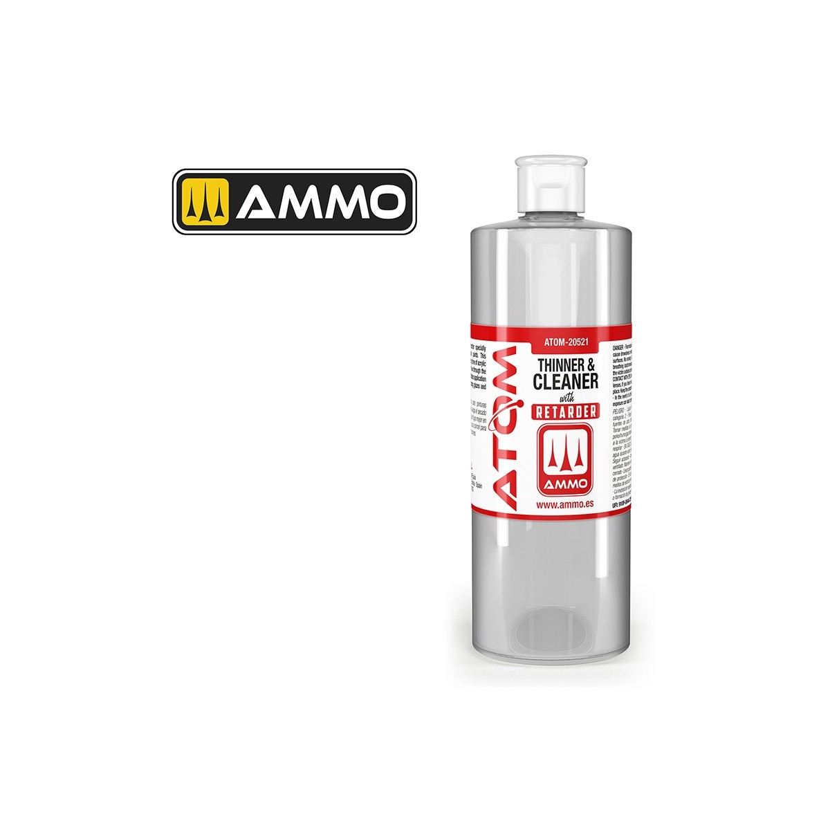 Diluant et nettoyant avec retardateur (400ml) ATOM AMMO AMMO - MIG Jimenez ATOM-20521 - 1