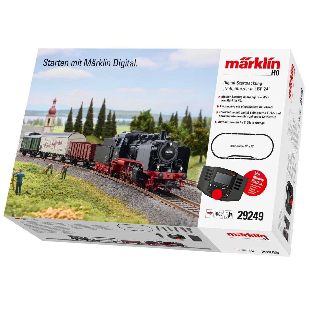 Marklin 29469 Coffret de départ train marchandise vapeur BR 24, DB, digital sonore fumée Marklin Marklin_29249 - 2