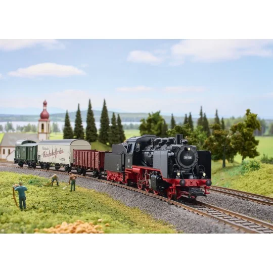 Marklin_29249-Marklin 29469 Coffret de départ train marchandise vapeur BR 24, DB, digital sonore fumée