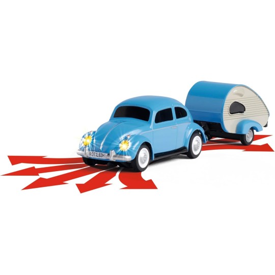 500504148-Volkswagen Beetle with Trailer 2.4GHz RTR 1/87 Carson