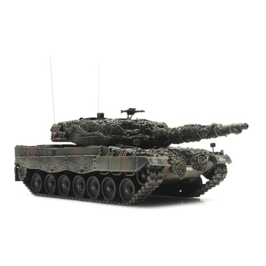 Arti_6870110-Artitec 6870110 Char Leopard 2A4 Flecktarn prêt au combat