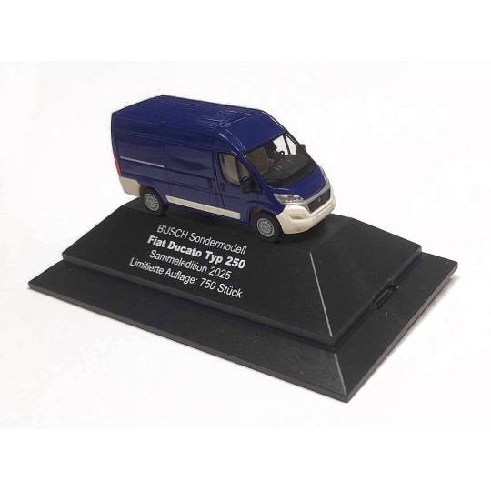 Busch MODEL2025 Fourgon Fiat Ducato modèle 2025, Bleu Busch véhicule Busch_MODEL2025 - 1 Busch_MODEL2025-Busch MODEL2025 Fourgon Fiat Ducato modèle 2025, Bleu - Busch_MODEL2025