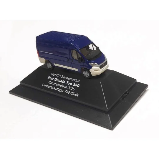 Busch_MODEL2025-Fourgon Fiat Ducato modèle 2025, Bleu - Busch MODEL2025