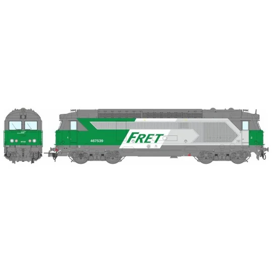 MB-168-Ree Modeles MB168 BB 67539 diesel locomotive, Freight livery, Nevers, SNCF